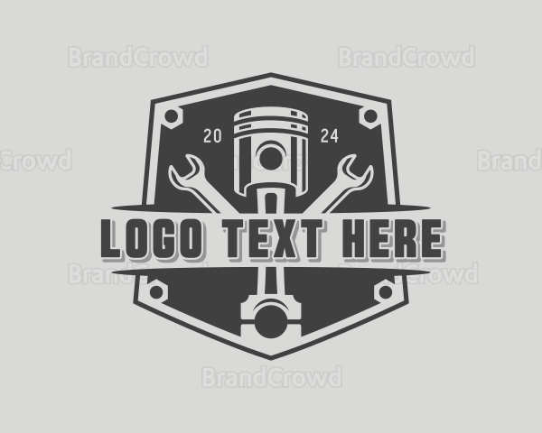 Wrench Piston Maintenance Logo