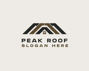 Roofing Real Estate logo design