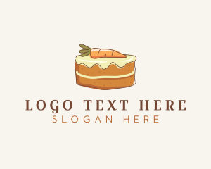 Handdrawn - Carrot Cake Baker logo design