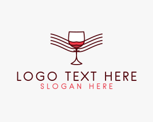 Bartender - Liquor Winery Bistro logo design