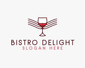 Liquor Winery Bistro logo design