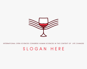 Red Wine - Liquor Winery Bistro logo design