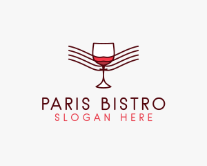 Liquor Winery Bistro logo design