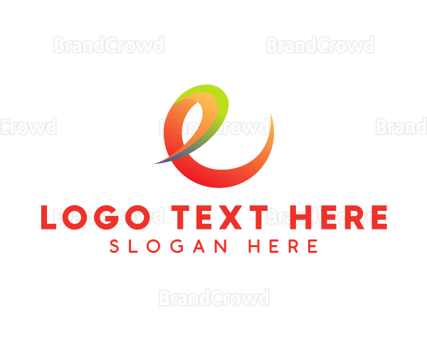 Professional Gradient Letter E Business Logo