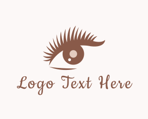 Eyebrow - Lady Beauty Eyelash logo design