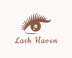 Lady Beauty Eyelash logo design