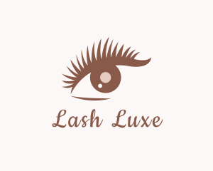 Lady Beauty Eyelash logo design