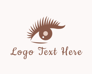 Perm - Lady Beauty Eyelash logo design