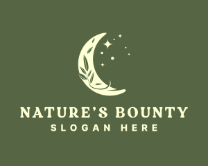 Nature Plant Moon logo design