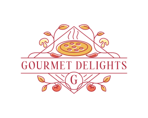 Gourmet Pizza Restaurant logo design