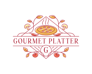 Gourmet Pizza Restaurant logo design