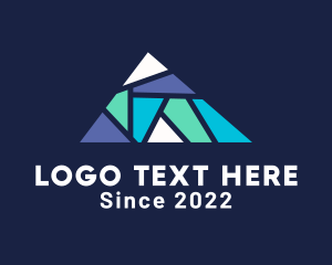 Art Gallery - Triangle Abstract Mosaic logo design
