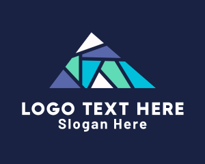 Triangle Abstract Mosaic Logo