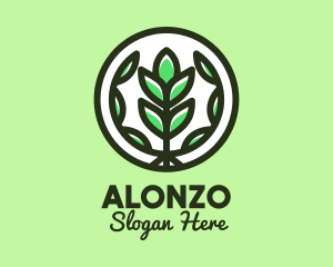 Organic Farming Emblem logo design