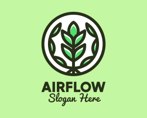 Organic Farming Emblem logo design