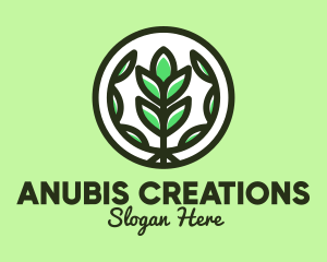 Organic Farming Emblem logo design