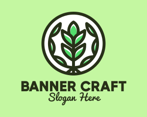 Organic Farming Emblem logo design