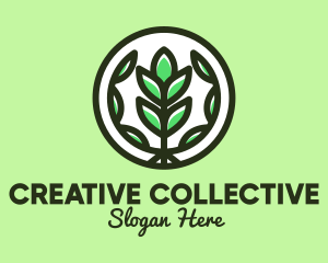 Organic Farming Emblem logo design