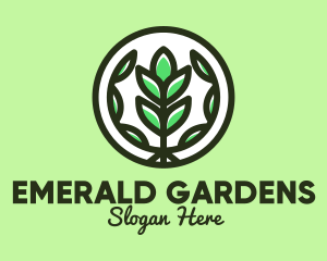 Organic Farming Emblem logo design