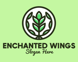 Organic Farming Emblem logo design