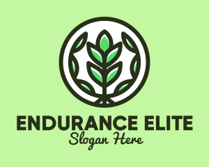 Organic Farming Emblem logo design