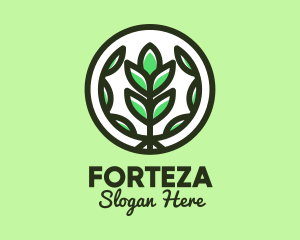 Organic Farming Emblem logo design