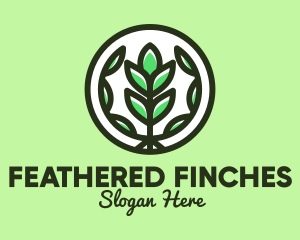 Organic Farming Emblem logo design