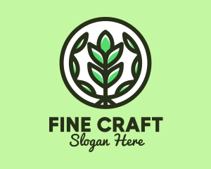 Organic Farming Emblem logo design