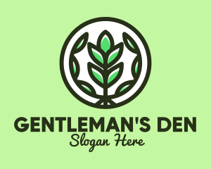 Organic Farming Emblem logo design