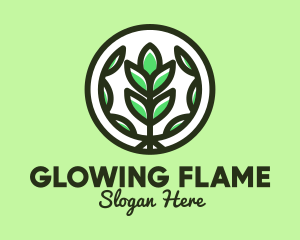 Organic Farming Emblem logo design