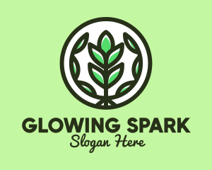 Organic Farming Emblem logo design