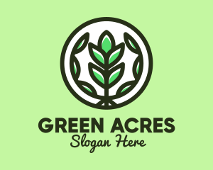 Farming - Organic Farming Emblem logo design