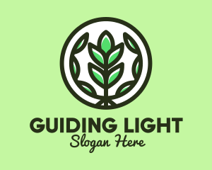 Organic Farming Emblem logo design