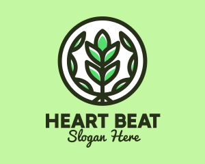 Organic Farming Emblem logo design