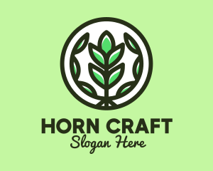 Organic Farming Emblem logo design