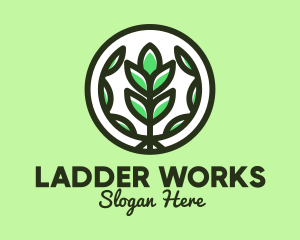 Organic Farming Emblem logo design