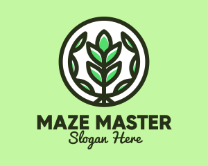 Organic Farming Emblem logo design