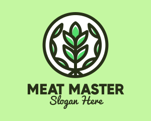 Organic Farming Emblem logo design