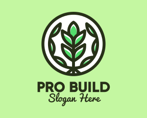 Organic Farming Emblem logo design