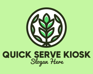 Organic Farming Emblem logo design