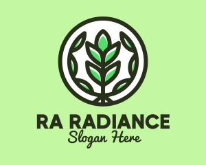 Organic Farming Emblem logo design