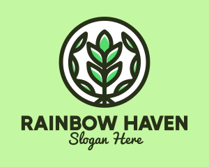 Organic Farming Emblem logo design