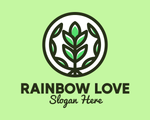 Organic Farming Emblem logo design