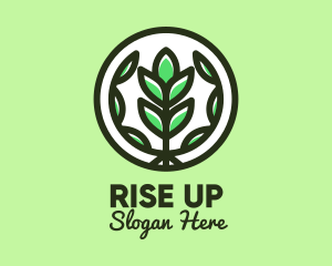 Organic Farming Emblem logo design