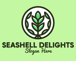 Organic Farming Emblem logo design