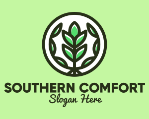 Organic Farming Emblem logo design