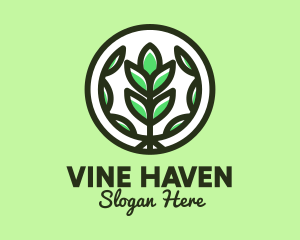 Organic Farming Emblem logo design