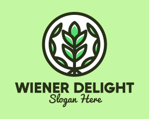 Organic Farming Emblem logo design