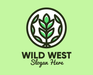 Organic Farming Emblem logo design