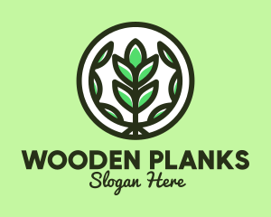 Organic Farming Emblem logo design